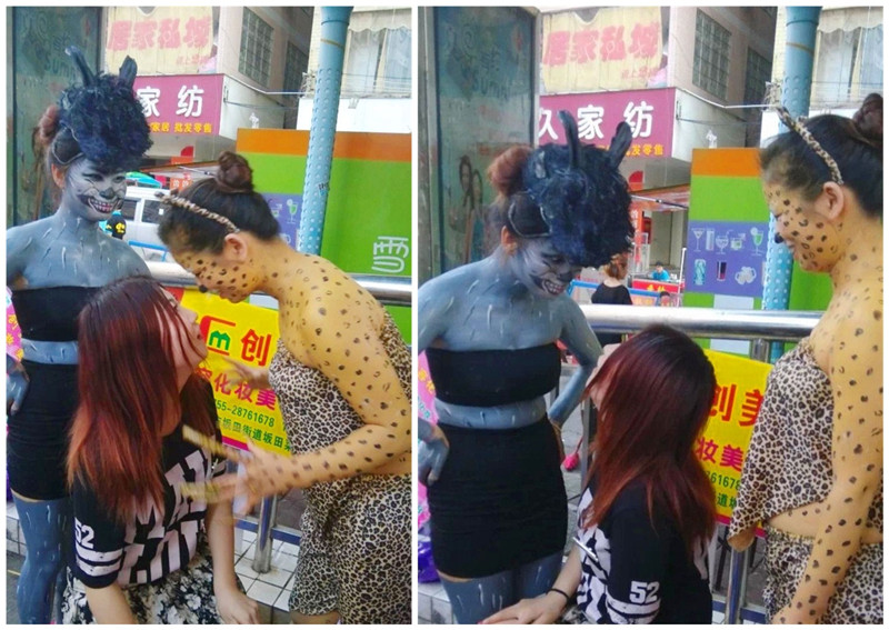 整体动物妆